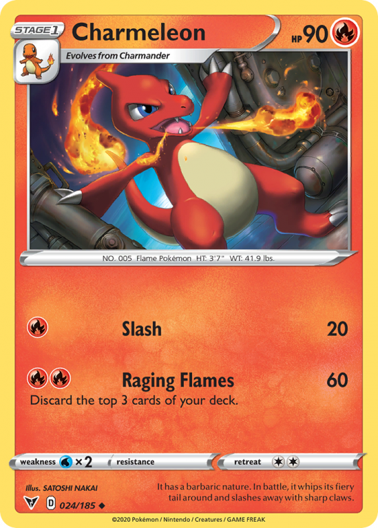Charmeleon 24/185 Sword & Shield Vivid Voltage
