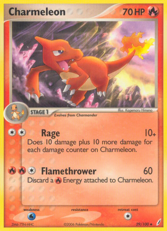 Charmeleon 29/100 EX Crystal Guardians