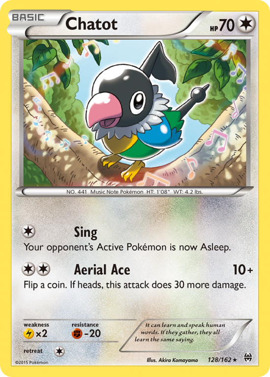 Chatot 128/162 XY BREAKthrough