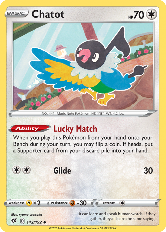 Chatot 142/192 Sword & Shield Rebel Clash