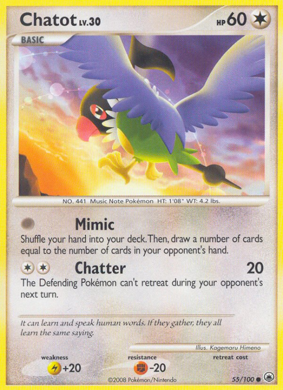 Chatot 55/100 Diamond & Pearl Majestic Dawn