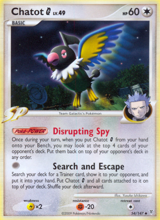 Chatot G 54/147 Platinum Supreme Victors