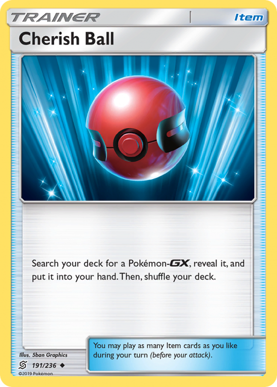 Cherish Ball 191/236 Sun & Moon Unified Minds