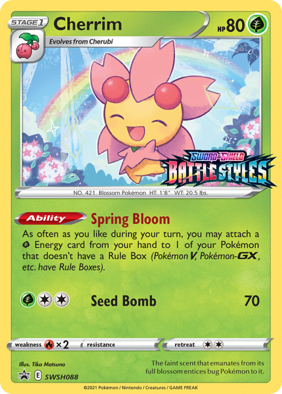 Cherrim SWSH088/103 Sword & Shield SWSH Black Star Promos