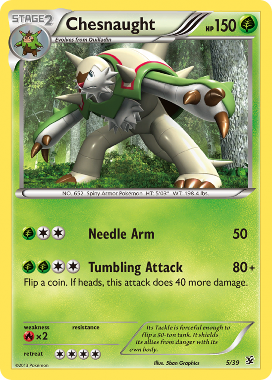 Chesnaught 5/39 XY Kalos Starter Set