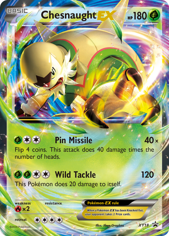 Chesnaught-EX XY18/183 XY XY Black Star Promos