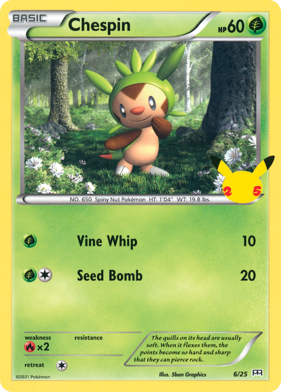 Chespin 6/25 Other McDonald's Collection 2021