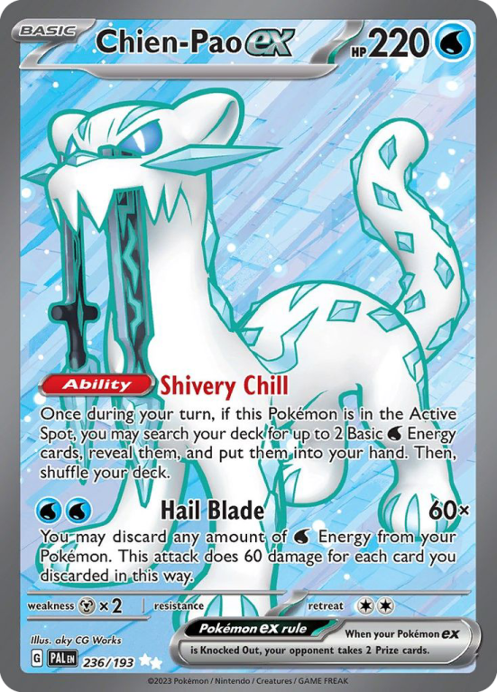 Chien-Pao ex 236/193 Scarlet & Violet Paldea Evolved