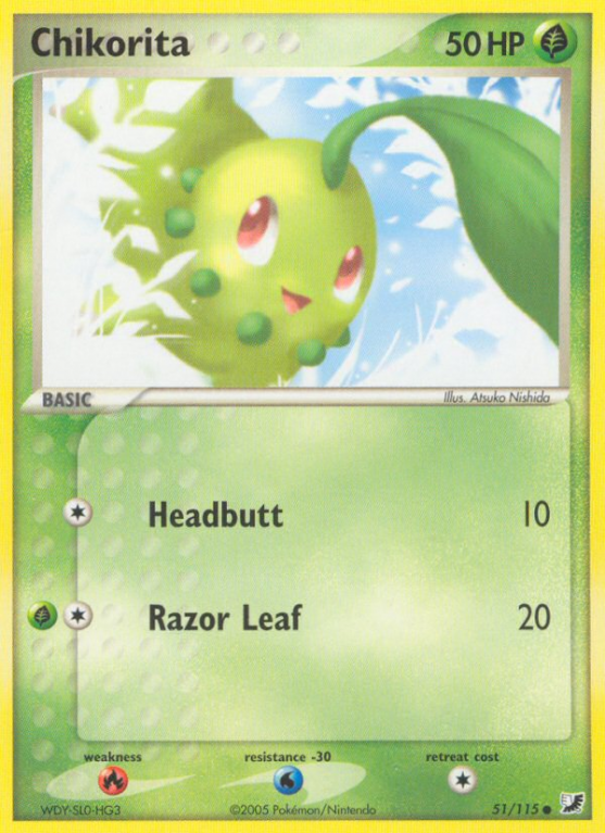 Chikorita 51/115 EX Unseen Forces
