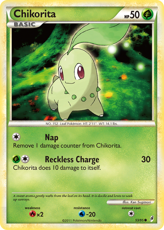 Chikorita 53/106 HeartGold & SoulSilver Call of Legends