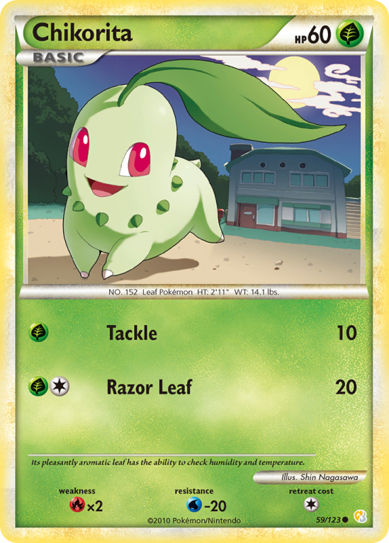 Chikorita 59/123 HeartGold & SoulSilver HeartGold & SoulSilver