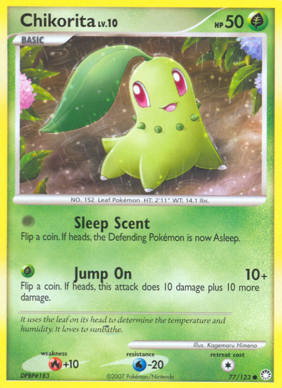 Chikorita 77/123 Diamond & Pearl Mysterious Treasures
