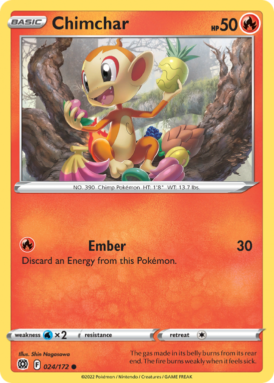 Chimchar 24/172 Sword & Shield Brilliant Stars