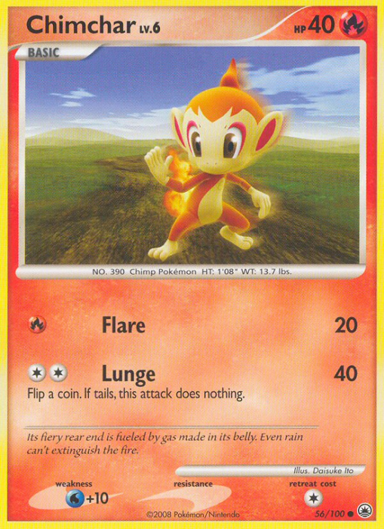 Chimchar 56/100 Diamond & Pearl Majestic Dawn