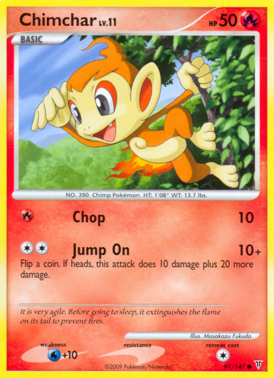 Chimchar 97/147 Platinum Supreme Victors