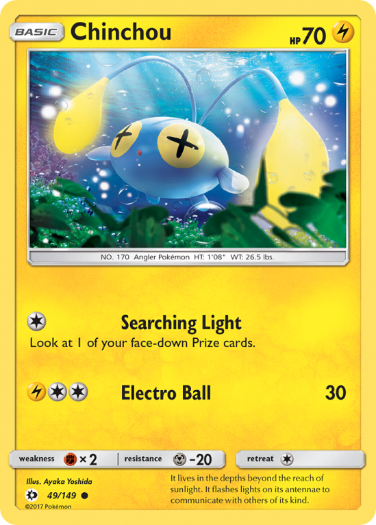 Chinchou 49/149 Sun & Moon Sun & Moon