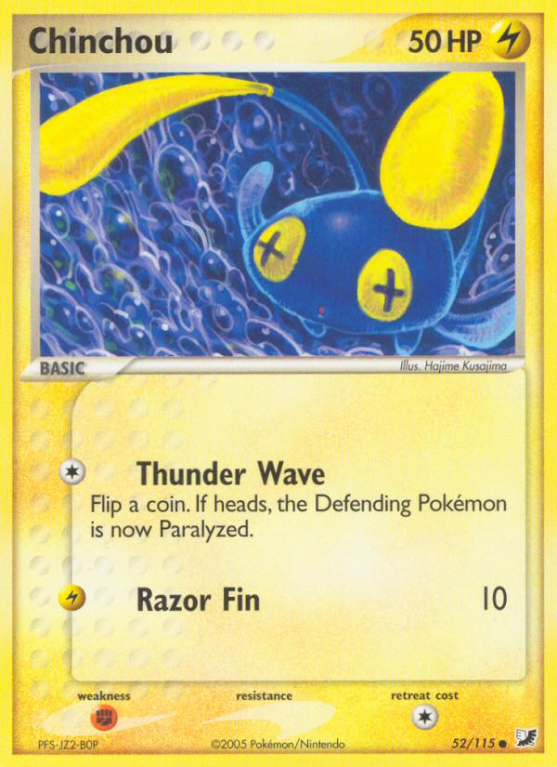 Chinchou 52/115 EX Unseen Forces