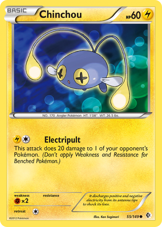 Chinchou 55/149 Black & White Boundaries Crossed