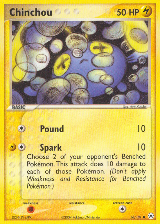 Chinchou 56/101 EX Hidden Legends