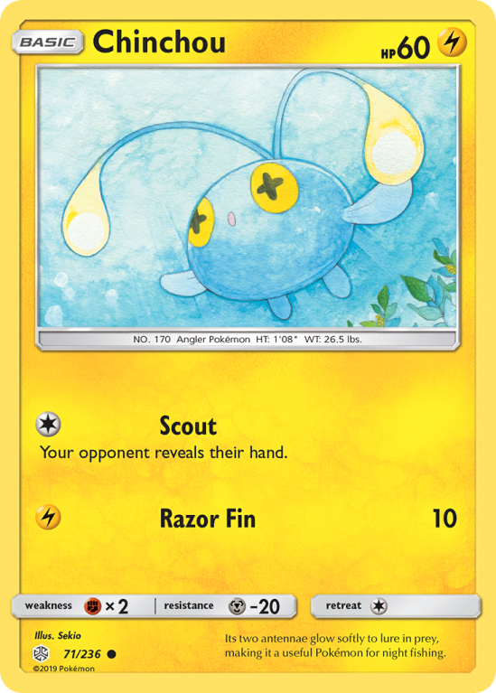 Chinchou 71/236 Sun & Moon Cosmic Eclipse
