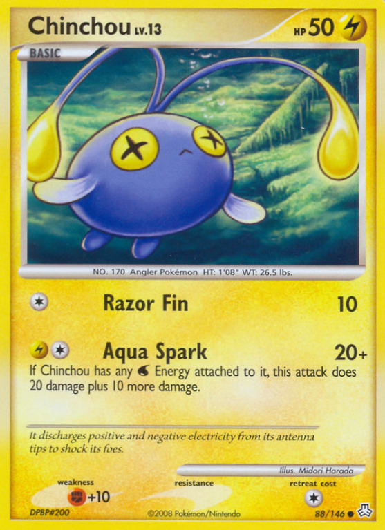 Chinchou 88/146 Diamond & Pearl Legends Awakened