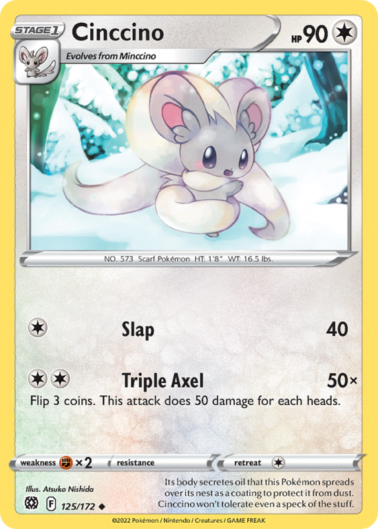 Cinccino 125/172 Sword & Shield Brilliant Stars