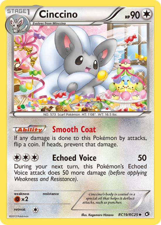 Cinccino RC19/113 Black & White Legendary Treasures