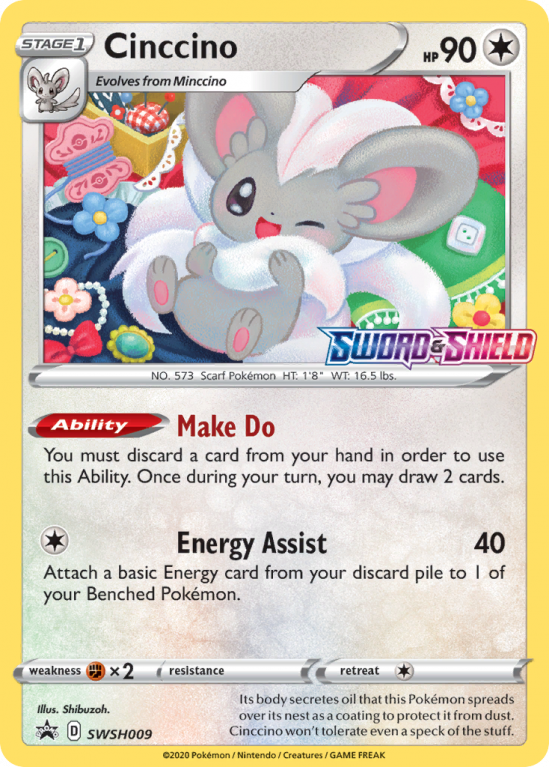 Cinccino SWSH009/103 Sword & Shield SWSH Black Star Promos