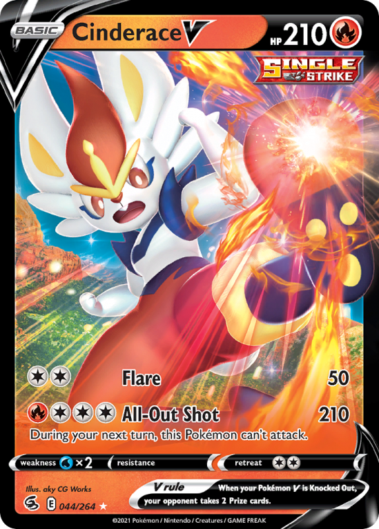 Cinderace V 44/264 Sword & Shield Fusion Strike