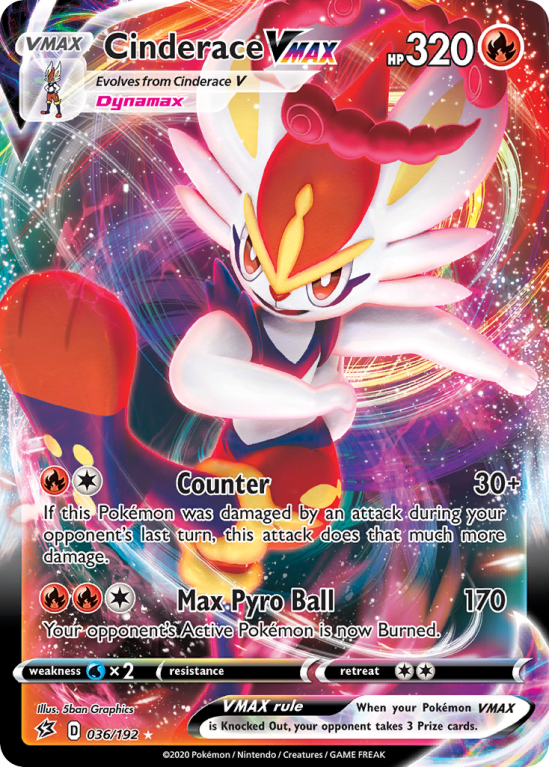 Cinderace VMAX 36/192 Sword & Shield Rebel Clash