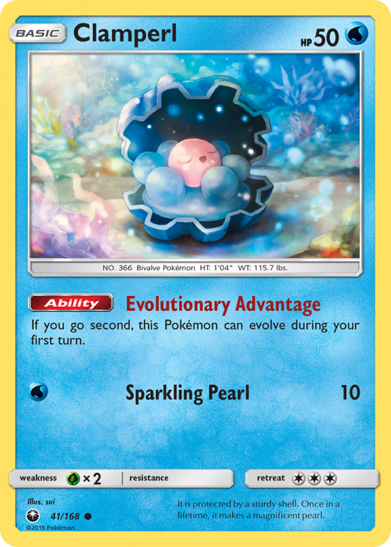 Clamperl 41/168 Sun & Moon Celestial Storm