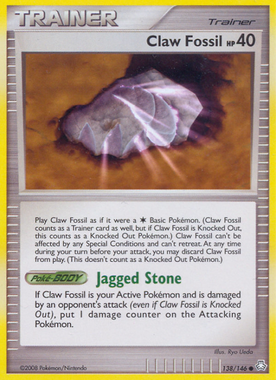 Claw Fossil 138/146 Diamond & Pearl Legends Awakened