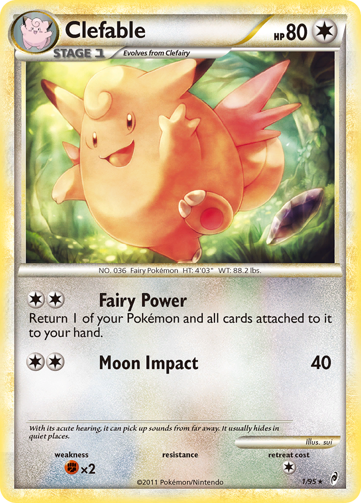 Clefable 1/106 HeartGold & SoulSilver Call of Legends