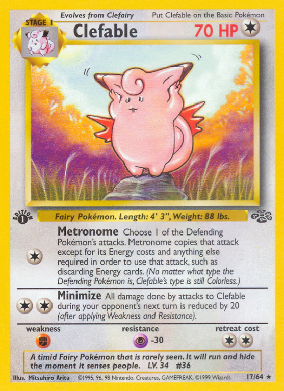 Clefable 17/64 Base Jungle
