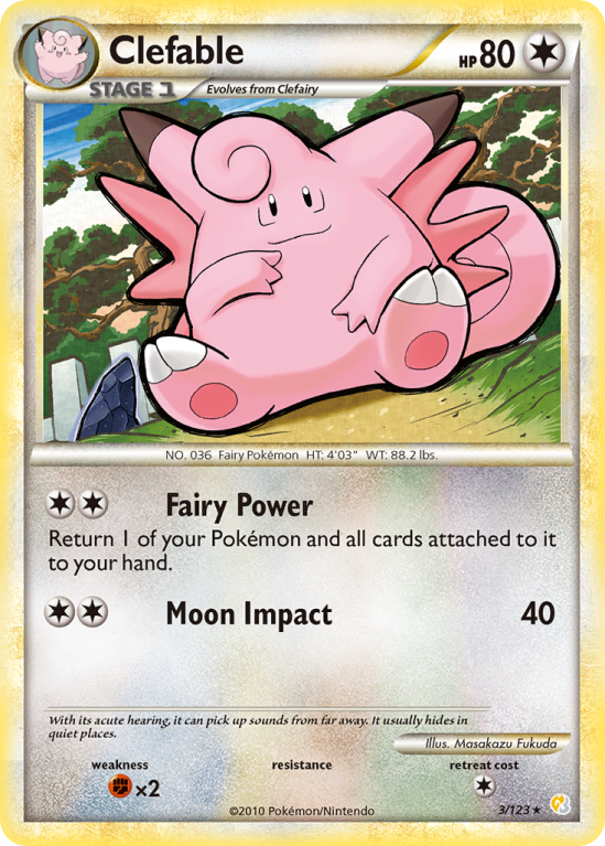 Clefable 3/123 HeartGold & SoulSilver HeartGold & SoulSilver
