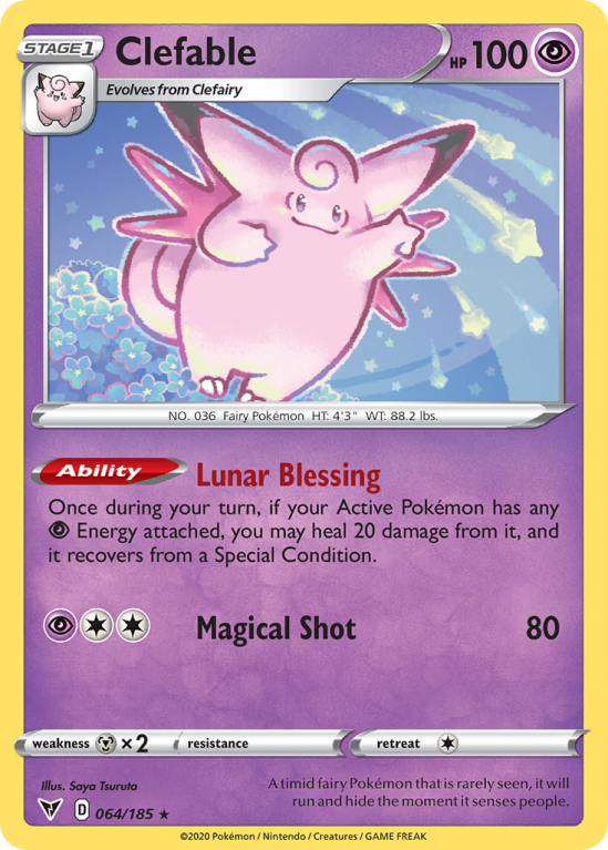 Clefable 64/185 Sword & Shield Vivid Voltage