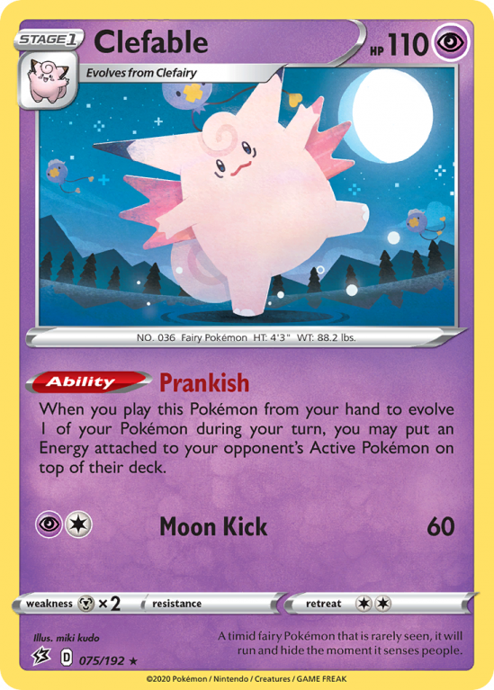 Clefable 75/192 Sword & Shield Rebel Clash