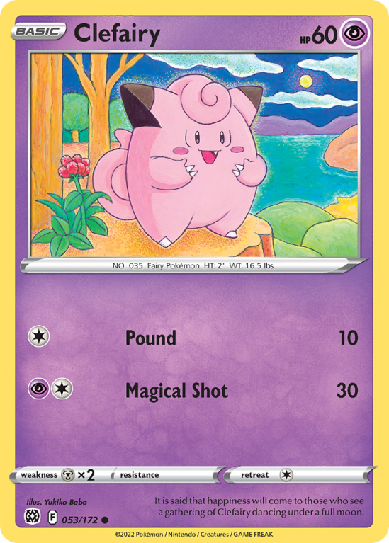 Clefairy 53/172 Sword & Shield Brilliant Stars