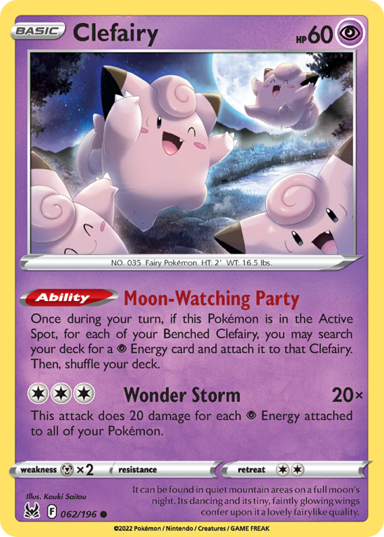 Clefairy 62/196 Sword & Shield Lost Origin