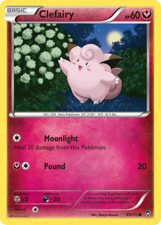 Clefairy 69/111 XY Furious Fists
