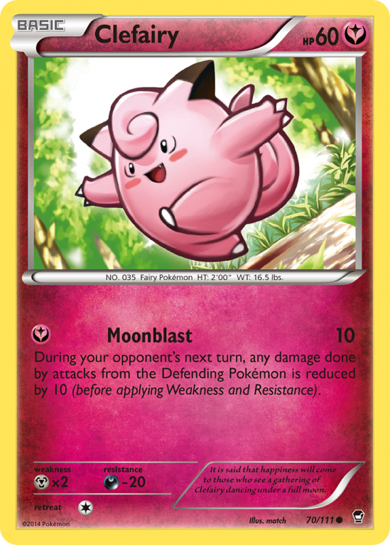 Clefairy 70/111 XY Furious Fists