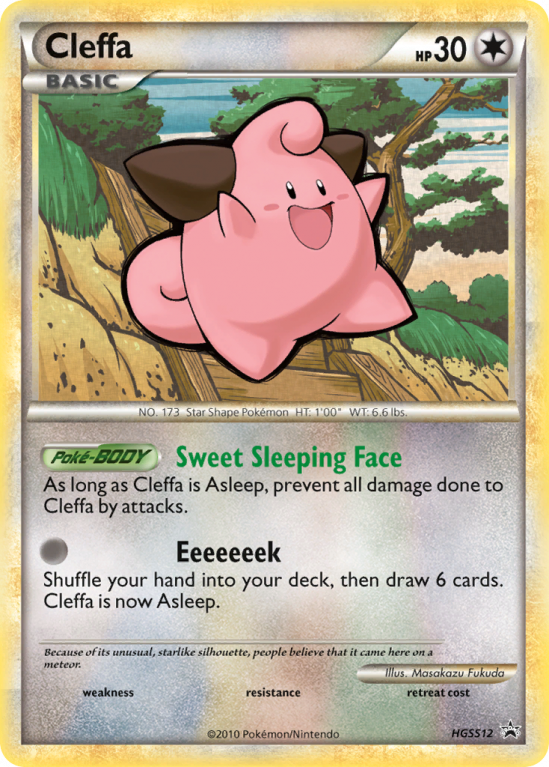 Cleffa HGSS12/25 HeartGold & SoulSilver HGSS Black Star Promos