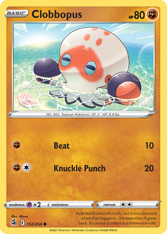 Clobbopus 152/264 Sword & Shield Fusion Strike