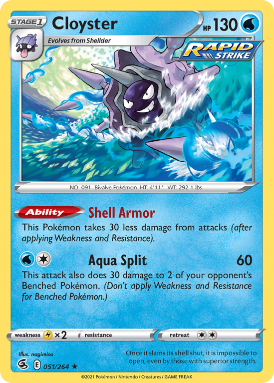 Cloyster 51/264 Sword & Shield Fusion Strike