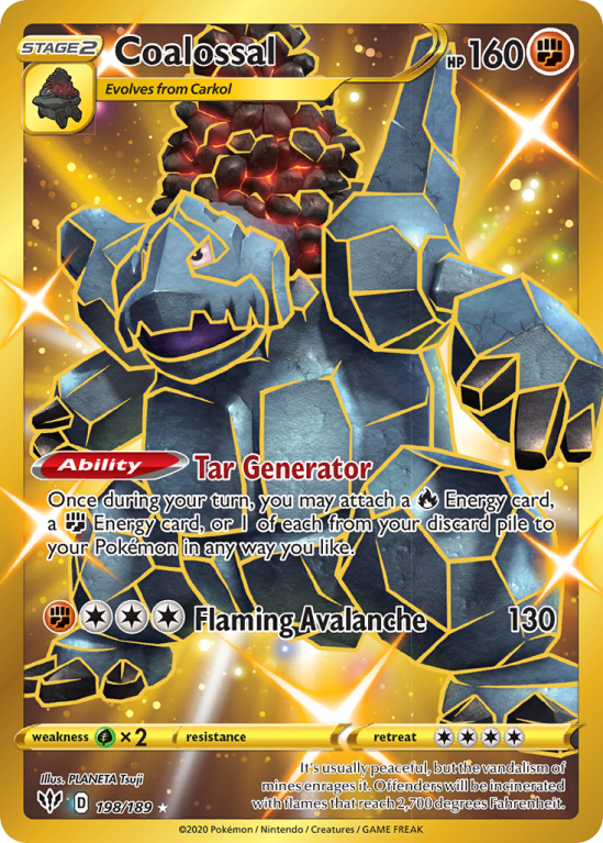Coalossal 198/189 Sword & Shield Darkness Ablaze