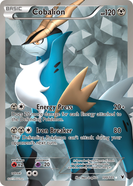 Cobalion 100/101 Black & White Noble Victories