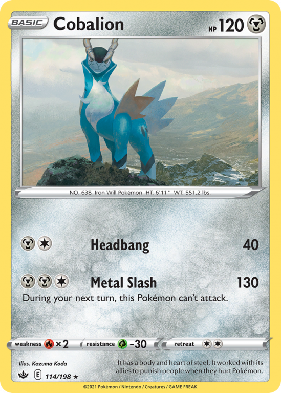 Cobalion 114/198 Sword & Shield Chilling Reign