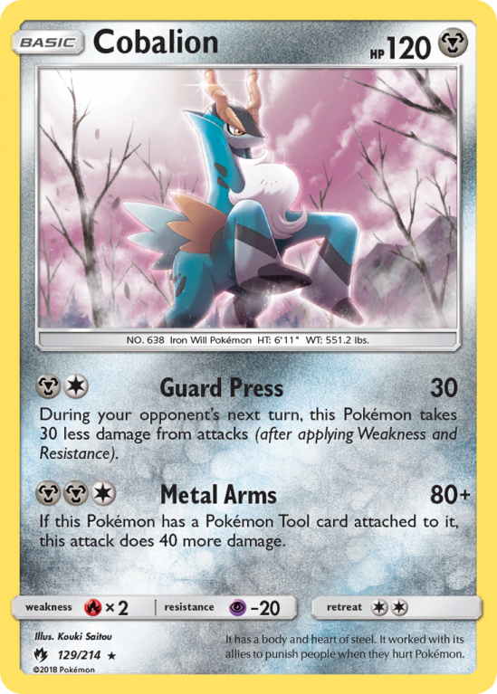 Cobalion 129/214 Sun & Moon Lost Thunder