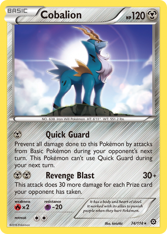 Cobalion 74/114 XY Steam Siege