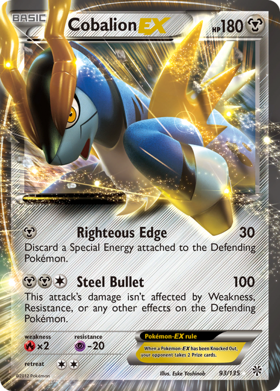 Cobalion-EX 93/135 Black & White Plasma Storm
